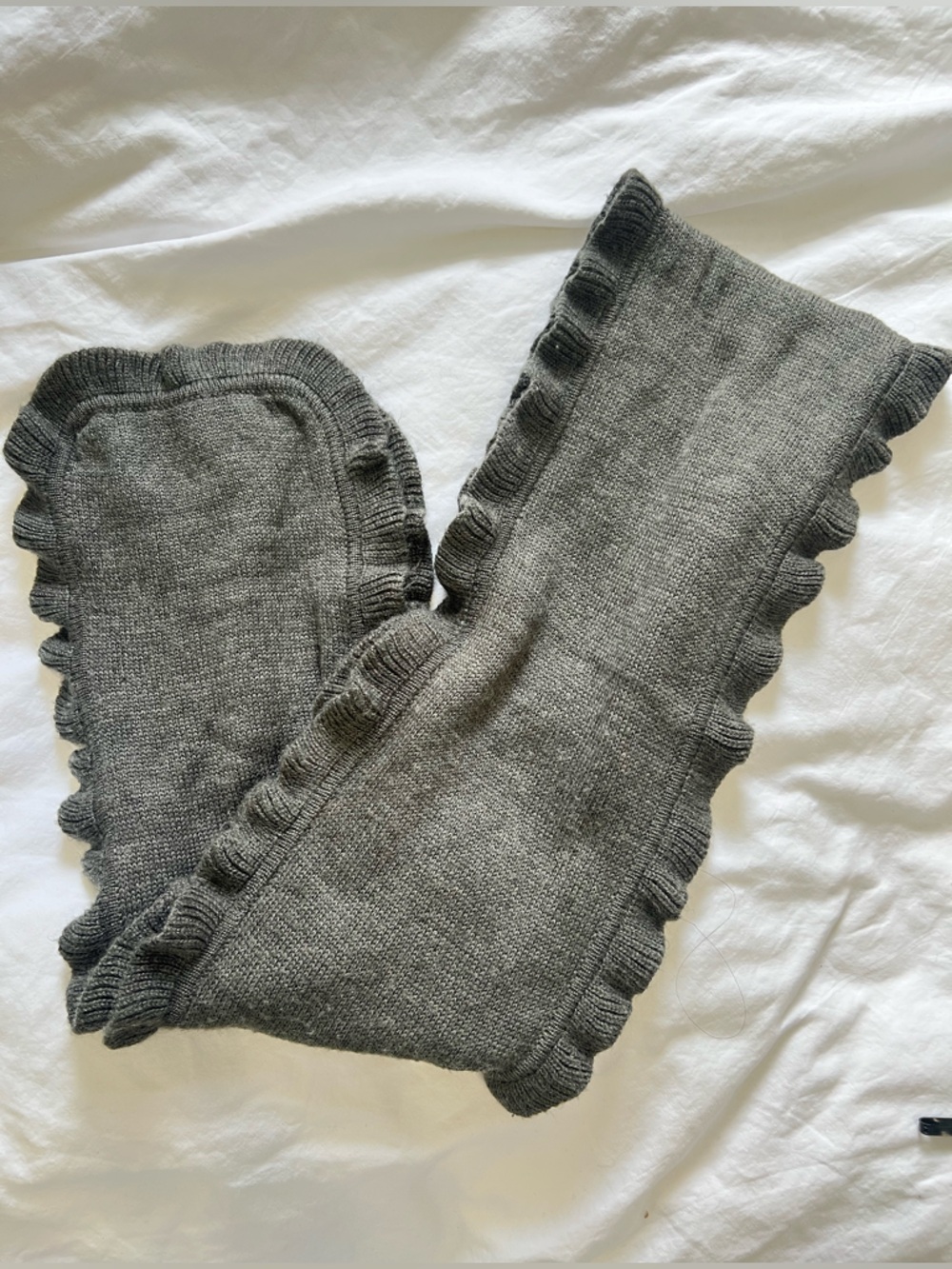 J. Crew knit gray scarf